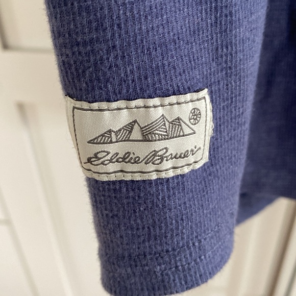 Eddie Bauer Micro Waffle-Knit Henley T Shirt - Picture 6 of 8